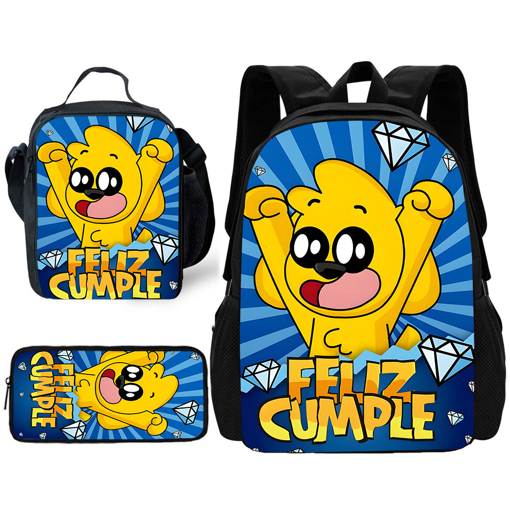Canvas Backpack Casual - Çocuk Rahat Mikecracks Karikatür Compadretesls Öğle