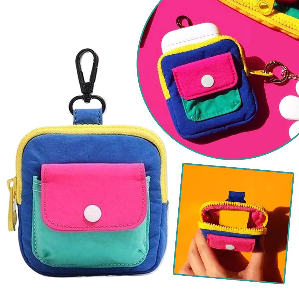 Mini Backpack Purse - Parlak Hafif Dopamin Mini Cüzdan Anahtarlık