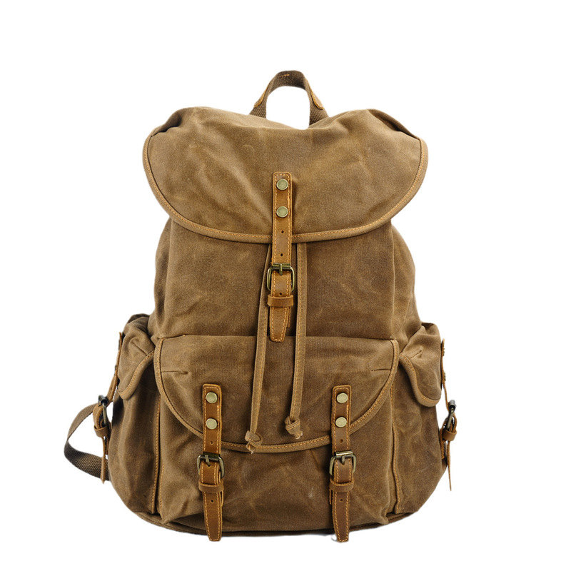 Canvas Backpack Casual - Retro yumuşak kanvas kumaş büyük kapasiteli
