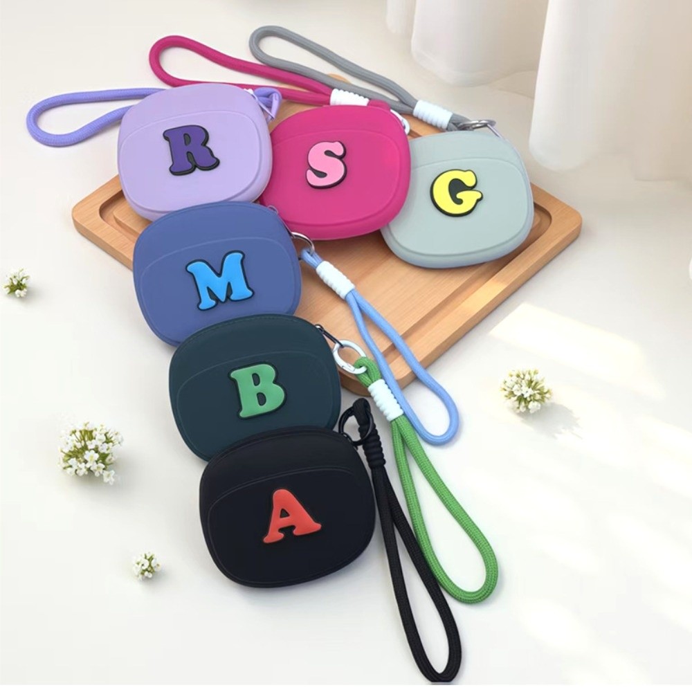 Mini Backpack Purse - Yeni Mektup Silikon Saklama Çantası Kare
