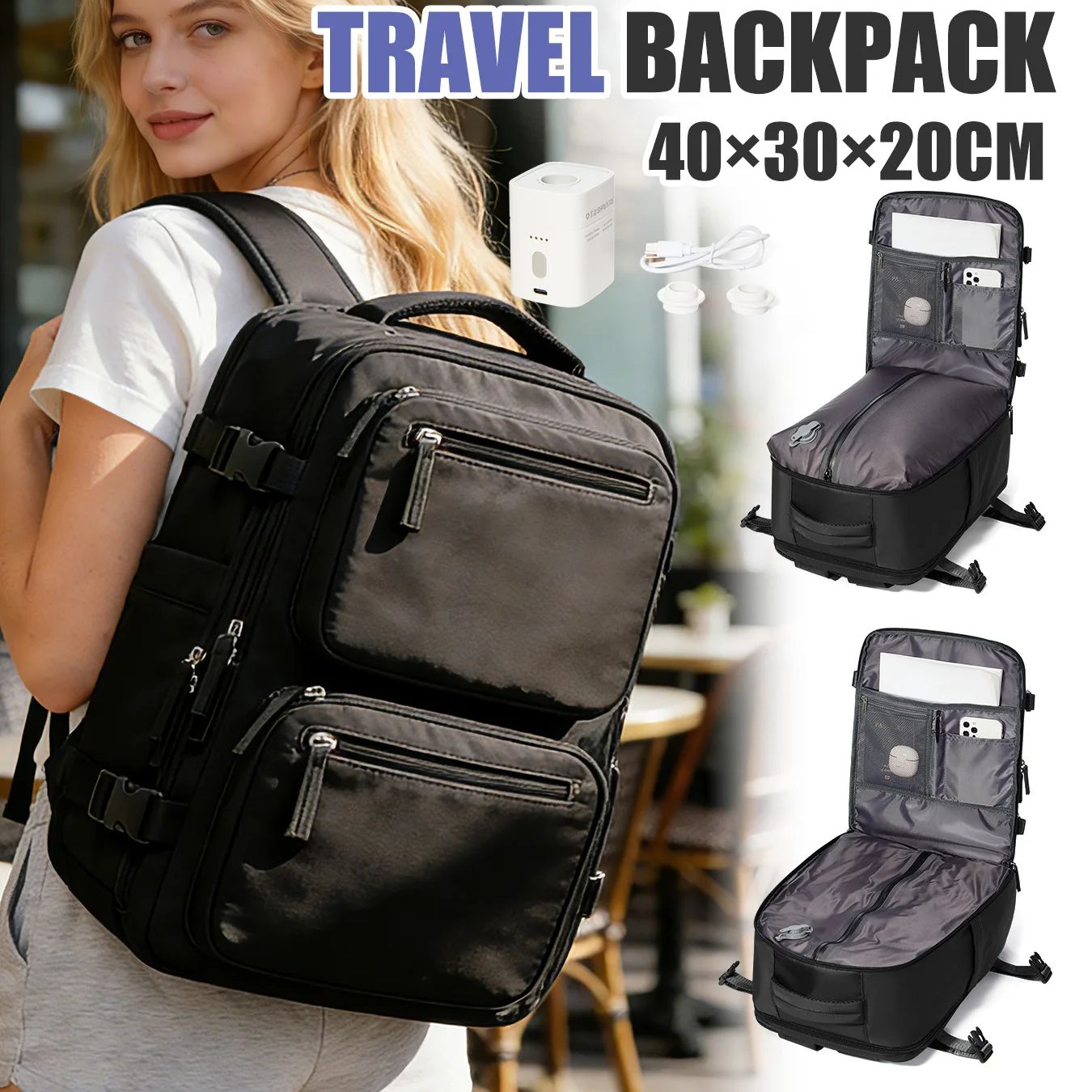 Fashion Backpack Women - Kadın Sırt Çantası Vakumlu Sırt Çantası