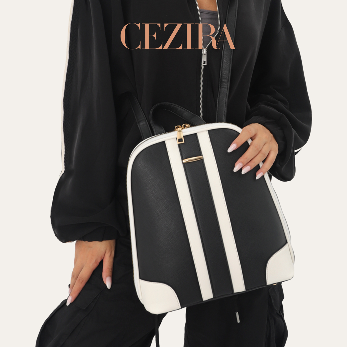 CR Fashion Çizgili Patchwork S - Fashion Backpack Women incelemesi ve fiyatı