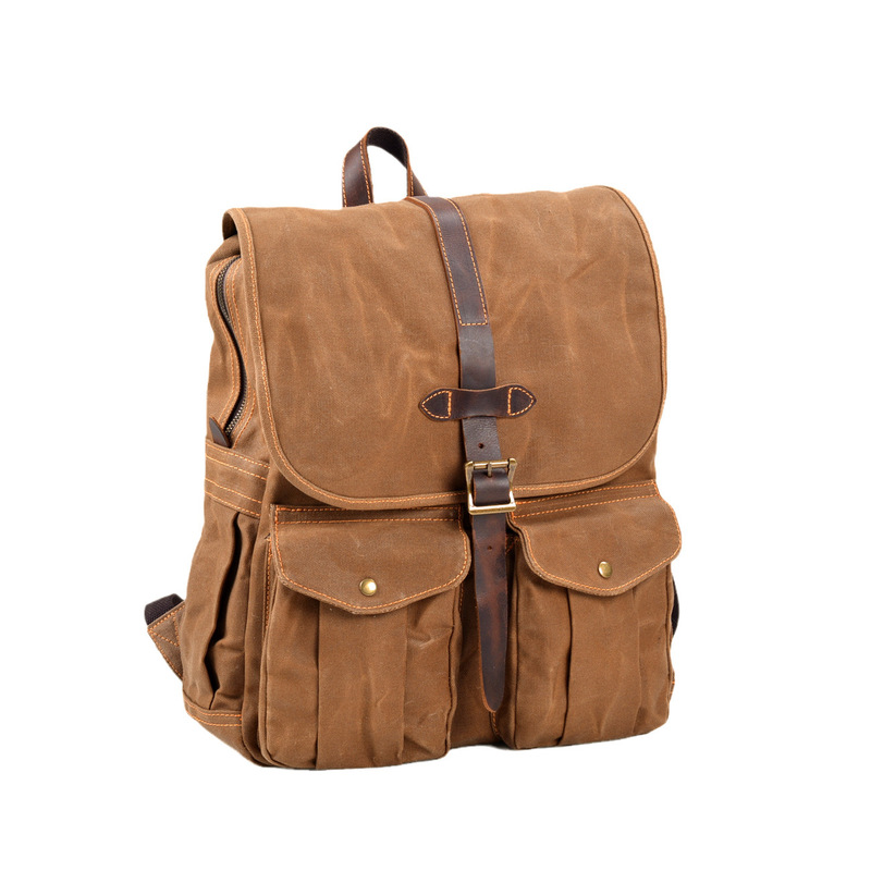 Yeni balmumu kumaş erkek sırt  - Canvas Backpack Casual incelemesi ve fiyatı